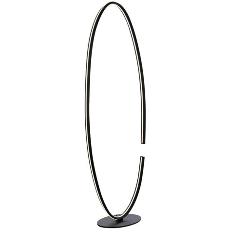"Piantana LED CLARKE con fine montatura in alluminio nero 4000K (luce naturale)"