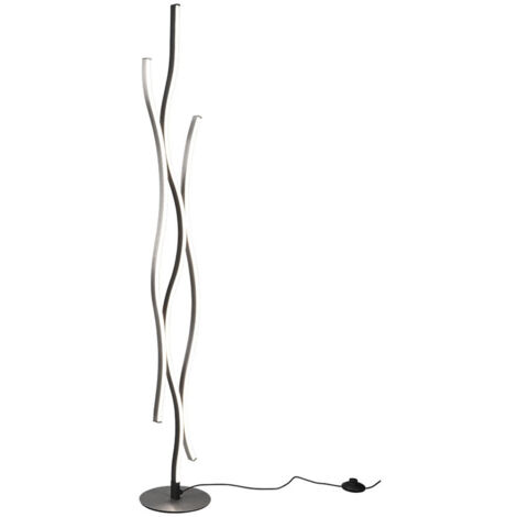 Piantana LED, metallo, alluminio, 20,5x138x20,5 cm, Blaze