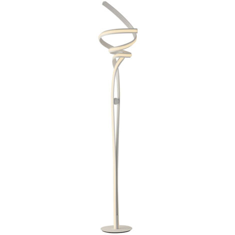 "Piantana LED MYSTRALin alluminio bianco dimmerabile 36W luce naturale"