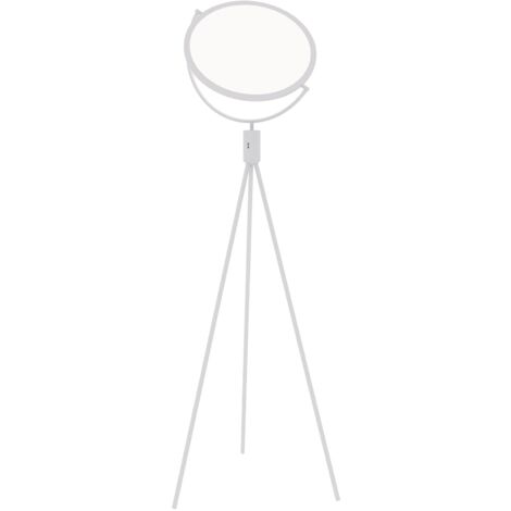 "Piantana LED RADAR in metallo bianco con diffusore orientabile 18W con interruttore CCT"