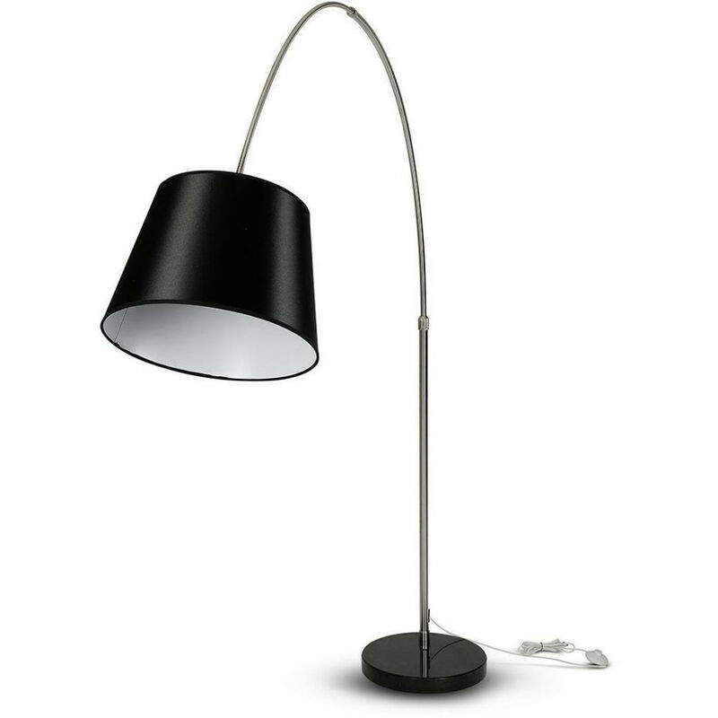 Image of Led Floor Lamp E27 Black Lamp Shade