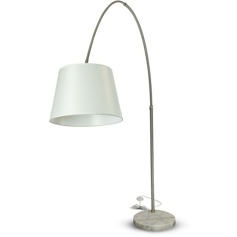Image of Led Floor Lamp E27 Ivory Lamp Shade