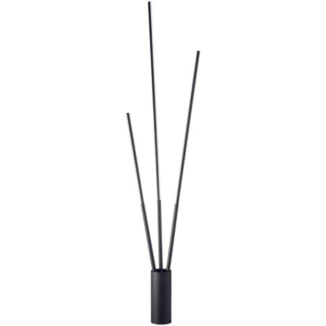 "Piantana LED WANDS in metallo nero con funzione CCT 30W 164 cm."