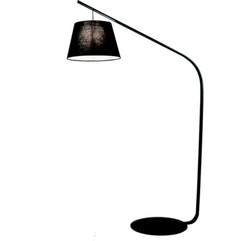 Piantana LIANA 128x200 cm con struttura in metallo Nero e paralume in pvc