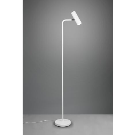 Piantana Marley Bianco E Spot Cilindrico H151 Trio Lighting