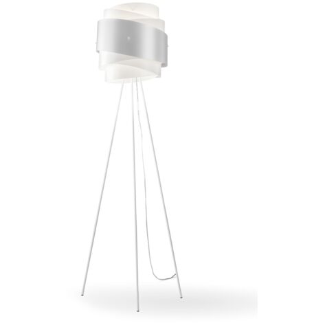Piantana Moderna 3 Piedi Bea Polilux ® Argento E Metallo 1 Luce E27