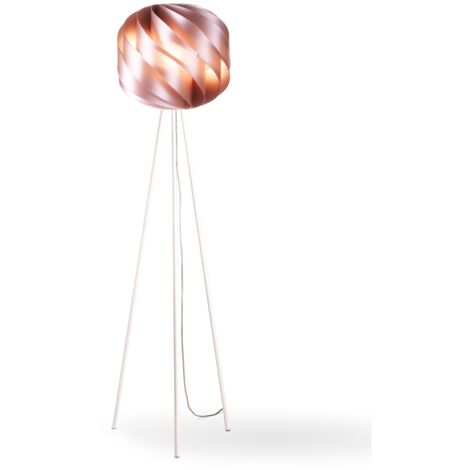 Piantana Moderna 3 Piedi Globe Polilux ® Pink Metal E Metallo 1 Luce E27
