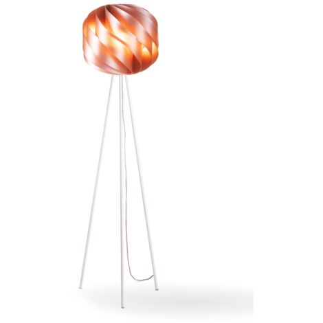 Piantana Moderna 3 Piedi Globe Polilux ® Rame E Metallo 1 Luce E27