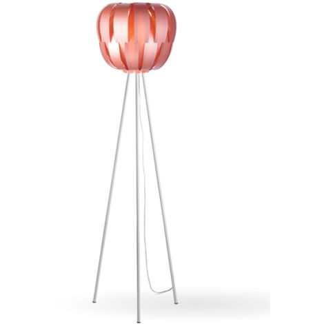 Piantana Moderna 3 Piediqueen Polilux ® Pink Metal E Metallo 1 Luce E27