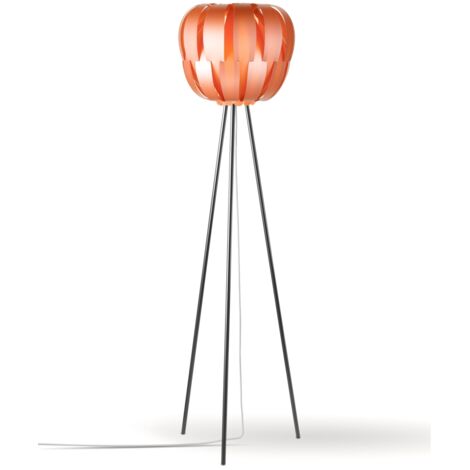 Piantana Moderna 3 Piediqueen Polilux ® Rame E Metallo 1 Luce E27