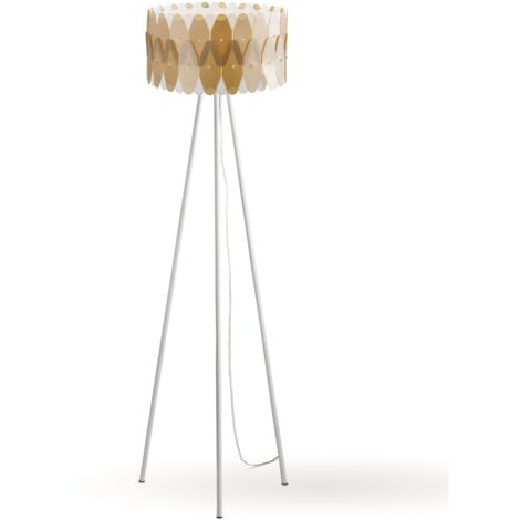 Piantana Moderna Amanda Polilux ® New Gold E Metallo 1 Luce E27