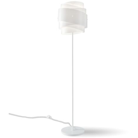 Piantana Moderna Bea Polilux ® Bianco E Metallo 1 Luce E27