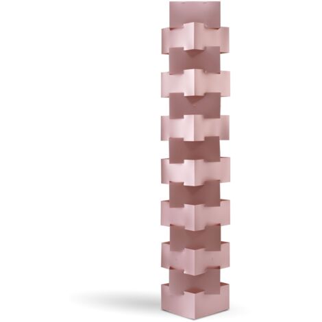 Piantana Moderna Building Polilux ® Pink Metal E Metallo Bianco 3 Luci E27