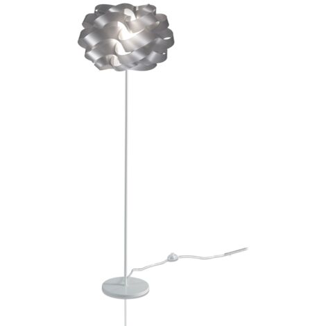 Piantana Moderna Cloud Polilux ® Argento E Metallo 1 Luce E27