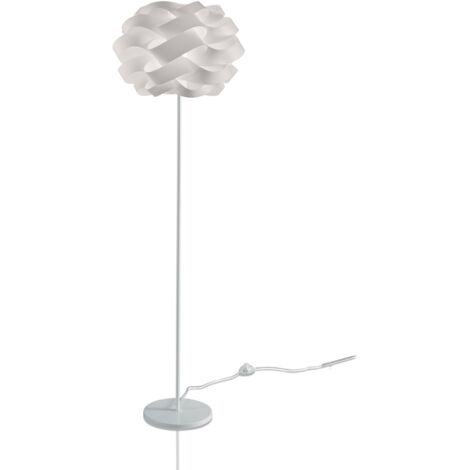 Piantana Moderna Cloud Polilux ® Bianco E Metallo 1 Luce E27