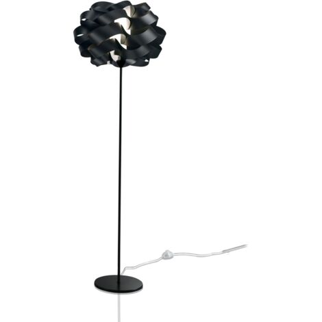 Piantana Moderna Cloud Polilux ® Nero E Metallo 1 Luce E27