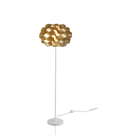 Piantana Moderna Cloud Polilux ® New Gold E Metallo 1 Luce E27