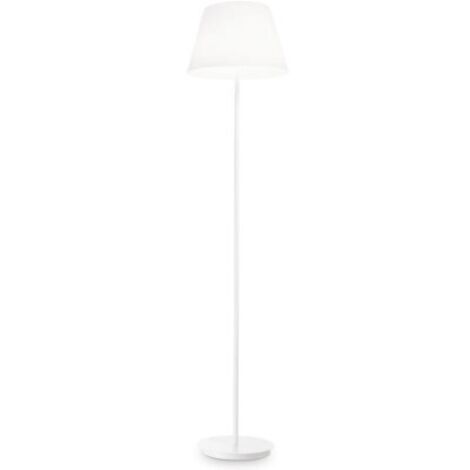 Piantana Moderna Cylinder Metallo Bianco 2 Luci E27