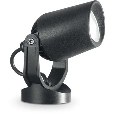 Piantana Moderna Da Esterno Elio Materie Plastiche Nero 1 Luce Gu10
