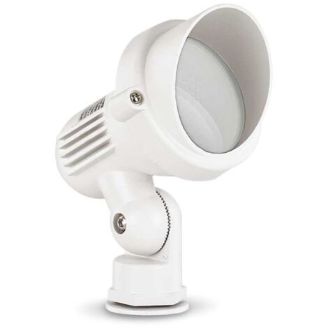 Piantana Moderna Da Esterno Terra Alluminio Bianco 1 Luce Gu10