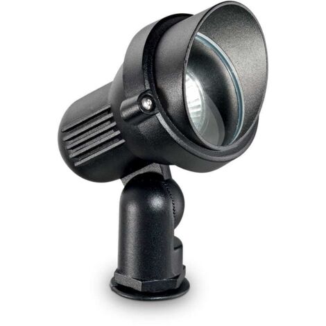 Piantana Moderna Da Esterno Terra Alluminio Nero 1 Luce Gu10