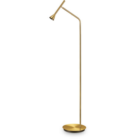 Piantana Moderna Diesis Metallo Ottone 1 Luce 4,5W 3000K Luce Calda