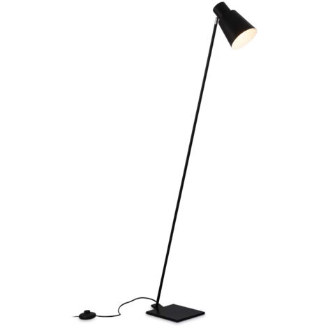 Piantana Moderna Ekko Metallo Nero 1 Luce E27 H150