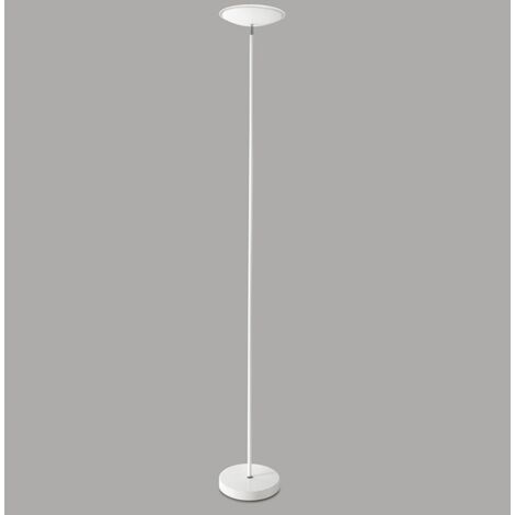 Piantana Moderna Febe Metallo Bianco Vetro Led 18W 3000K
