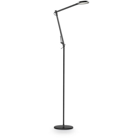Piantana Moderna Futura Alluminio-Materie Plastiche Nero Led 12,5W 4000K