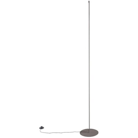 Piantana moderna gea luce ebony pt febpit led alluminio silicone dimmerabile