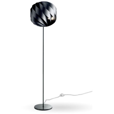 Piantana Moderna Globe Polilux ® Nero E Metallo 1 Luce E27