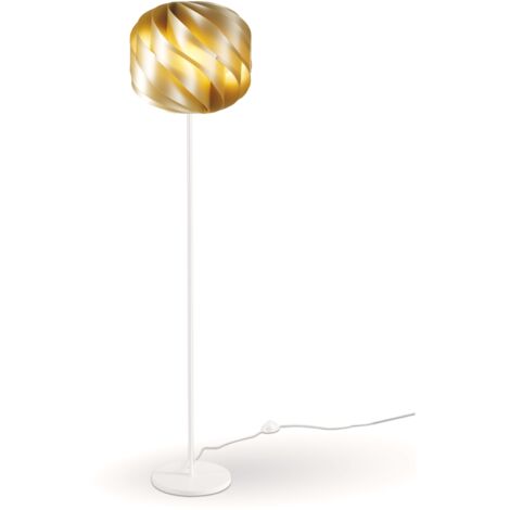 Piantana Moderna Globe Polilux ® New Gold E Metallo 1 Luce E27
