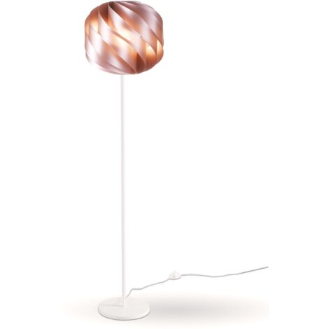 Piantana Moderna Globe Polilux ® Pink Metal E Metallo 1 Luce E27