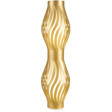 Piantana Moderna Helios Polilux ® New Gold 2 Luci E27 H123Cm