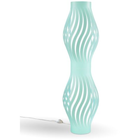Piantana Moderna Helios Polilux ® Verde Pastello 2 Luci E27 H123Cm
