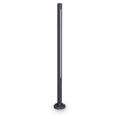 Piantana Moderna Jedi Metallo Antracite Led 12W 3000K Luce Calda