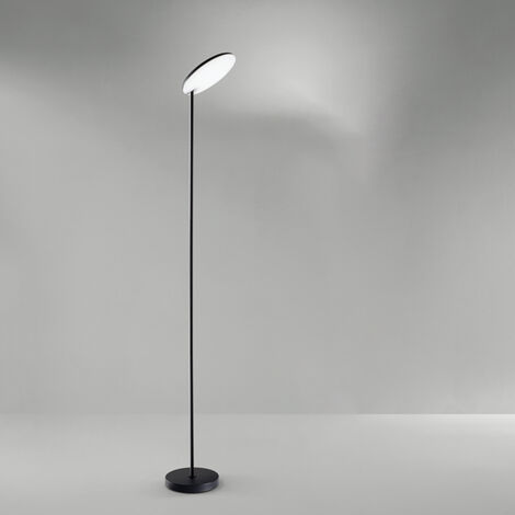 Piantana Moderna Ophelia Metallo Nero Acrilico Led 24W 3000K