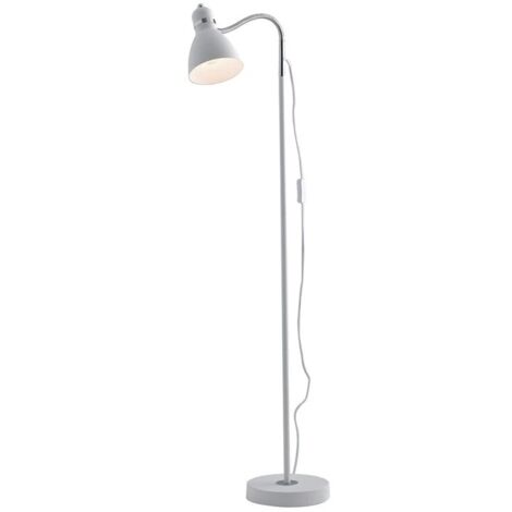 piantana moderna "people" in metallo bianco 1xe27 40w