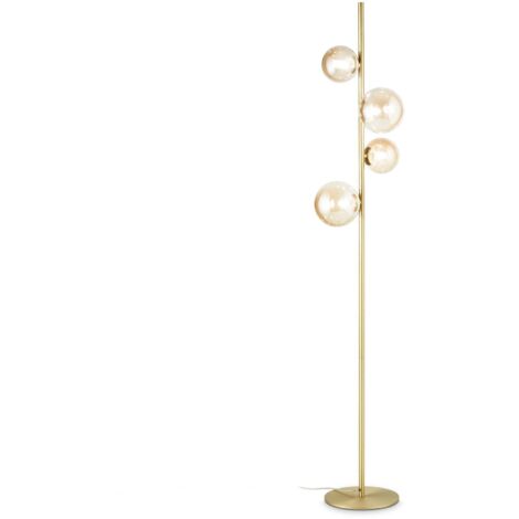Piantana Moderna Perlage Metallo Ottone 4 Luci G9 15W 3000K
