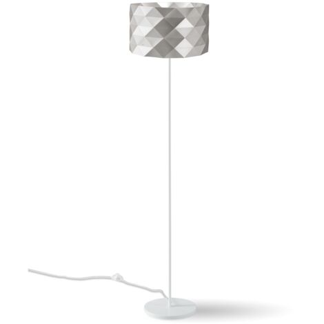 Piantana Moderna Prisma Polilux ® Argento E Metallo 1 Luce E27