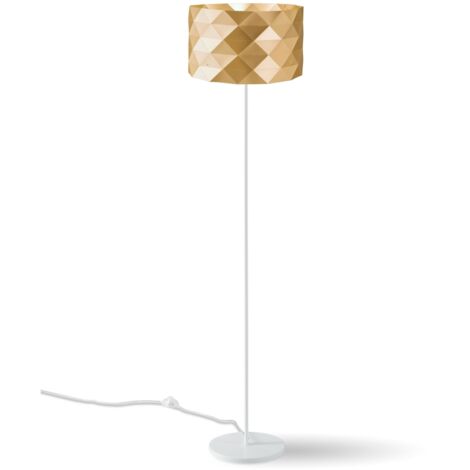 Piantana Moderna Prisma Polilux ® New Gold E Metallo 1 Luce E27