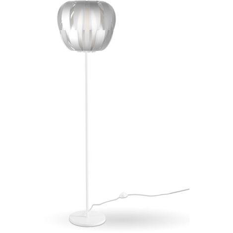 Piantana Moderna Queen Polilux ® Argento E Metallo 1 Luce E27