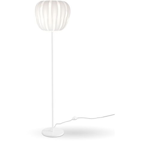 Piantana Moderna Queen Polilux ® Bianco E Metallo 1 Luce E27