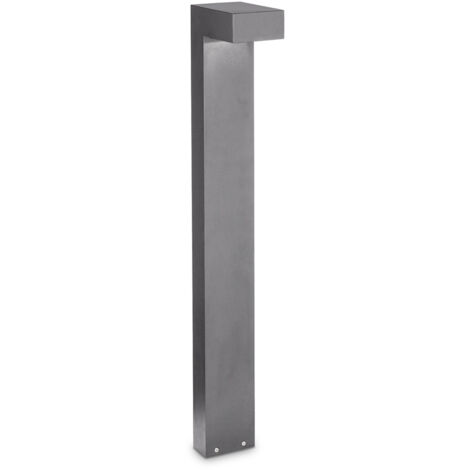 Piantana Moderna Sirio Alluminio Grigio 2 Luci 3W 3000K Luce Calda H80Cm