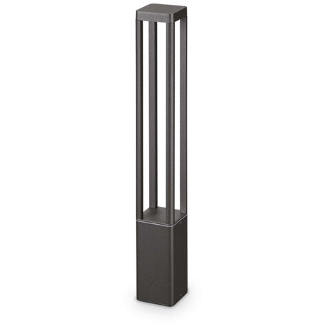 Piantana Moderna Tifone Alluminio Antracite Led 8,5W 3000K Luce Calda H65Cm