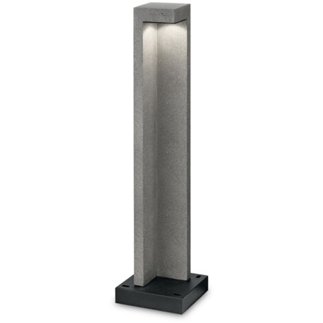 Piantana Moderna Titano Materie Plastiche Grigio Granito Led 9W 3000K H74Cm