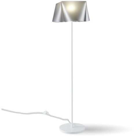 Piantana Moderna Wanda Polilux ® Argento E Metallo 1 Luce E27