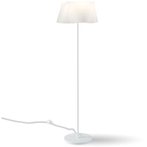 Piantana Moderna Wanda Polilux ® Bianco E Metallo 1 Luce E27