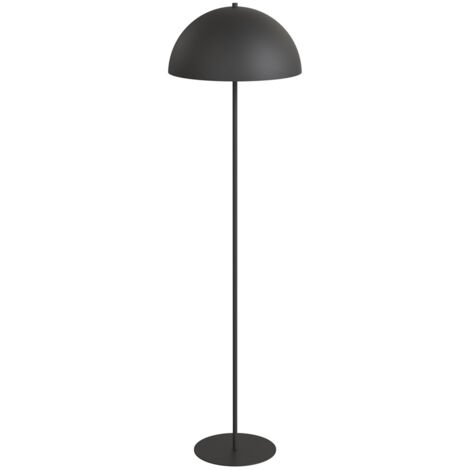 Piantana Moderno Demetra Acciaio Nero 1 Luce E27 Ip20