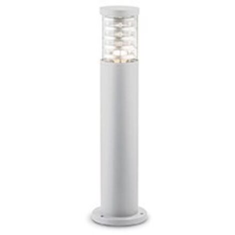 Piantana-Palo Da Esterno Moderna Tronco Alluminio Bianco 1 Luce E27 H60Cm